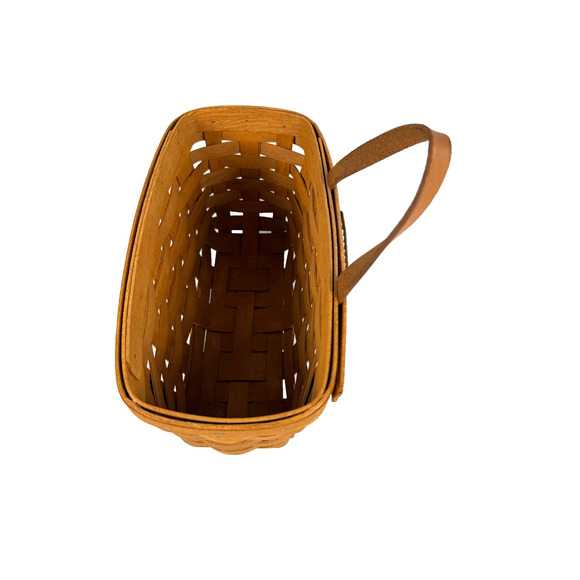 1994 Longaberger Medium Key Basket Made in USA Vintage 9"L x 5"W x 5"H - Picture 2 of 3